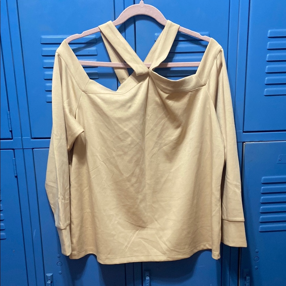 Elegant Tan Women's Top